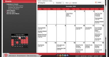 DSO Calendar View
