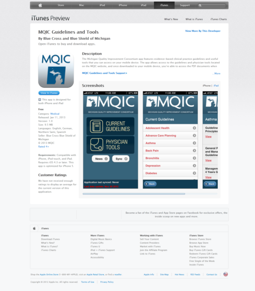 MQIC: Apple App Store