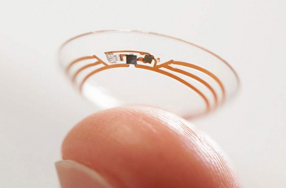 Google’s smart contact lenses. Image courtesy of Time.com