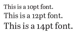 fontsizes