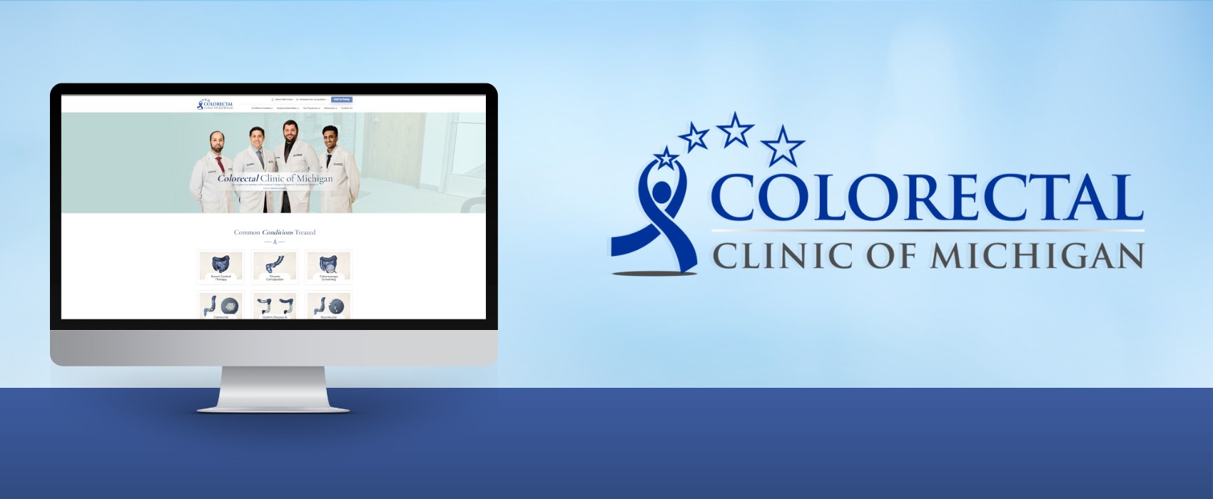 Custom Colon Custom Icon & Website Design | My Colon Clinic - Media Genesis